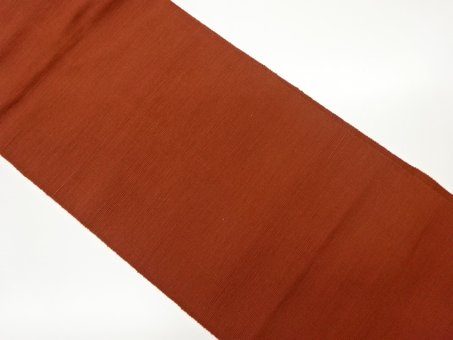 リサイクル　手織り紬無地名古屋帯